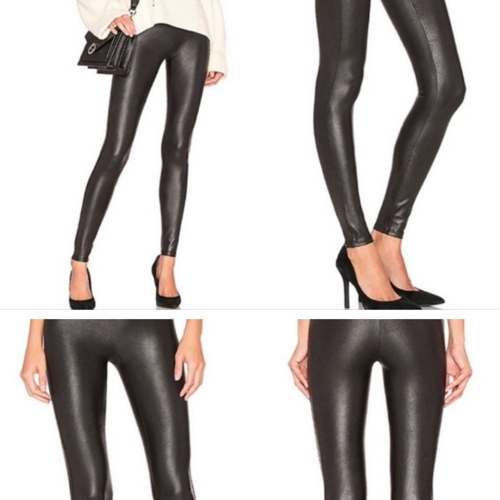 Spanx Black Faux Leather Leggings